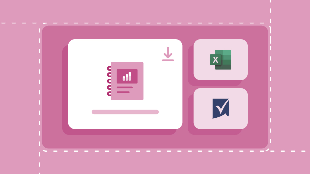 Template download icons for Smartsheet