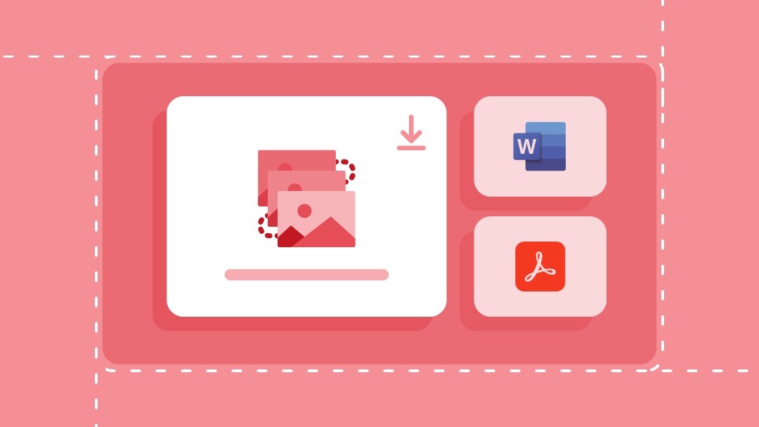 Template download icons for Microsoft Word, Microsoft Excel, and Adobe Reader