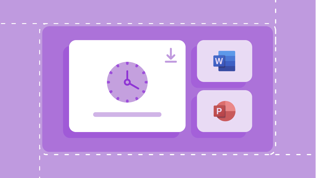 Template download icons for Microsoft Excel, Smartsheet, and Google Slides