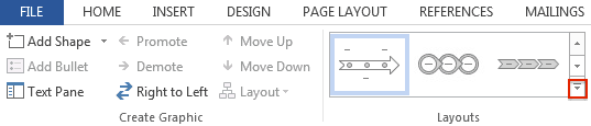 Timeline layouts in Word