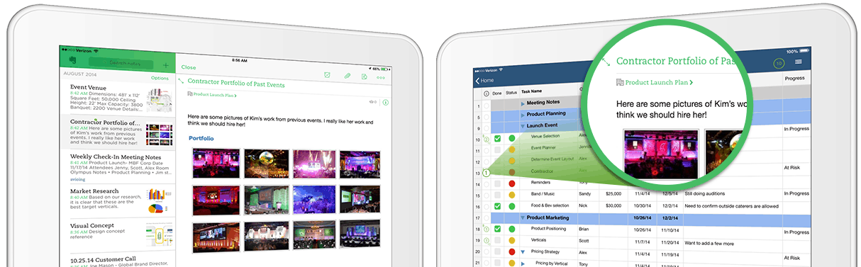 Evernote is now directly integrated with Smartsheet