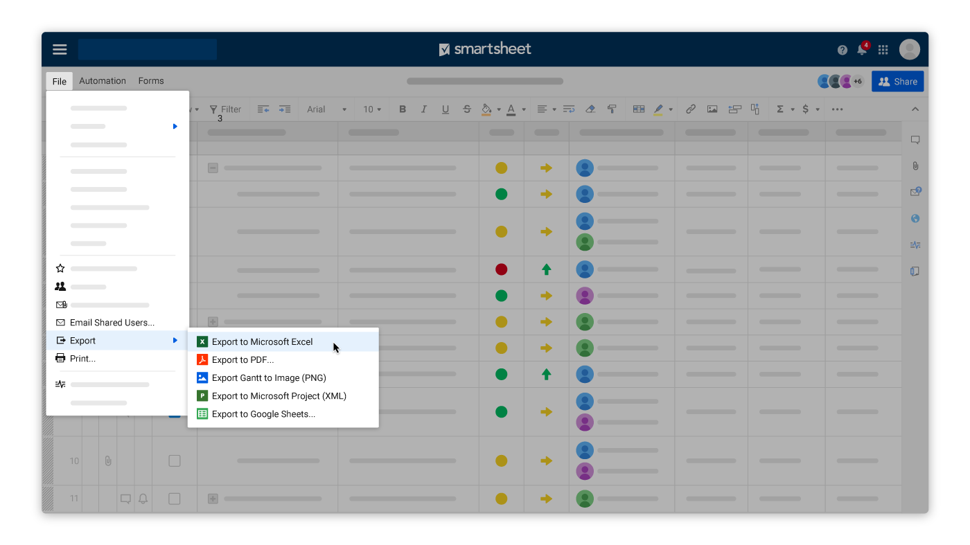 Export Gantt Chart From Smartsheet