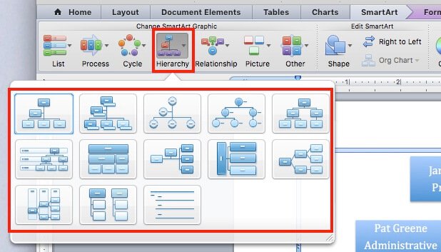 How To Edit Organizational Chart In Word