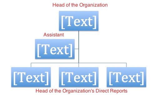 easy org charts word default