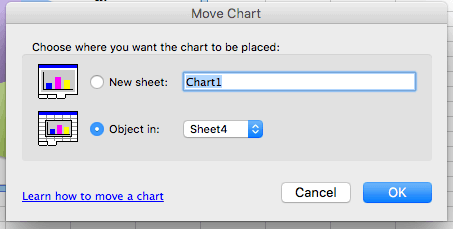 Move Pie Chart To New Worksheet