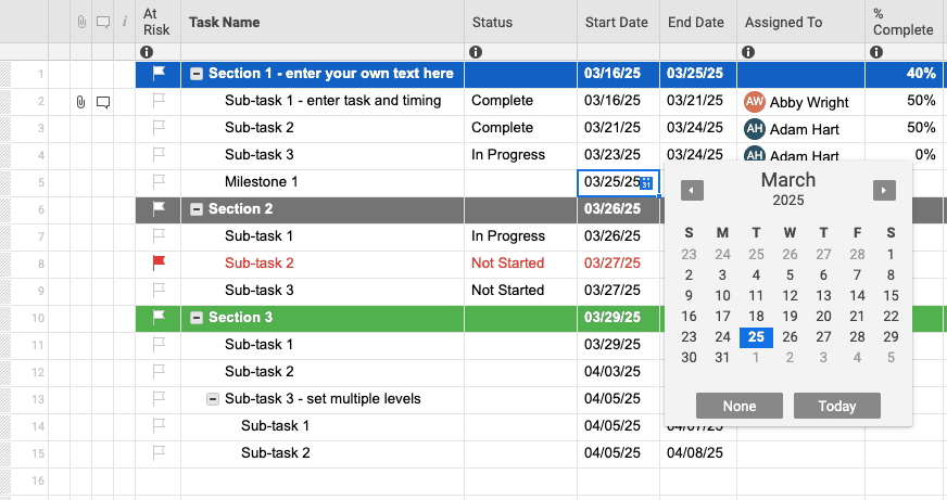 Project Implementation Plan Template Excel from www.smartsheet.com