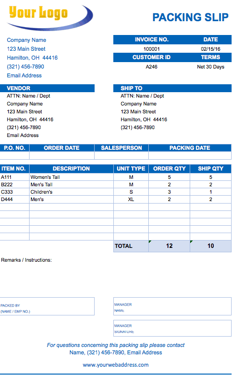 Free Excel Invoice Templates Smartsheet