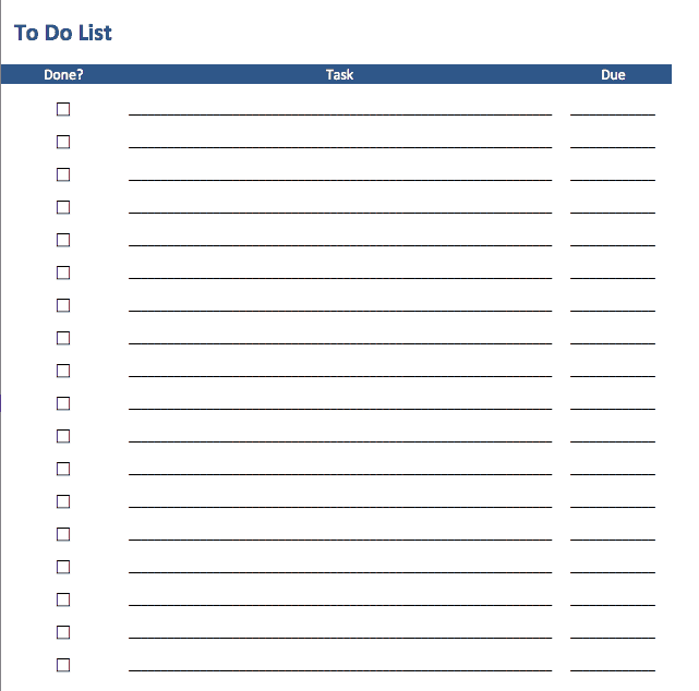 Editable To Do List Template from www.smartsheet.com