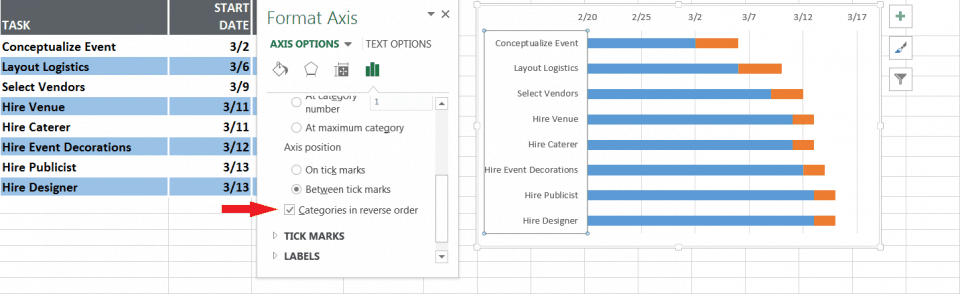 How To Make An Interactive Gantt Chart In Excel