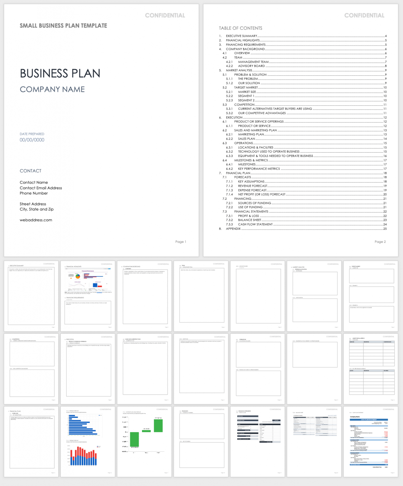 small business plan template word