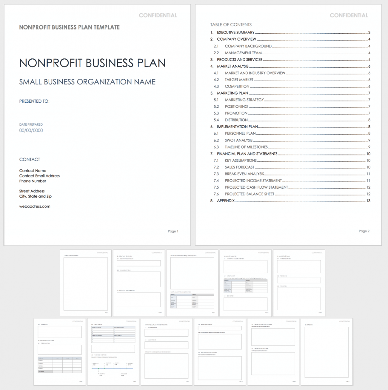 how to create business plan for nonprofit organization