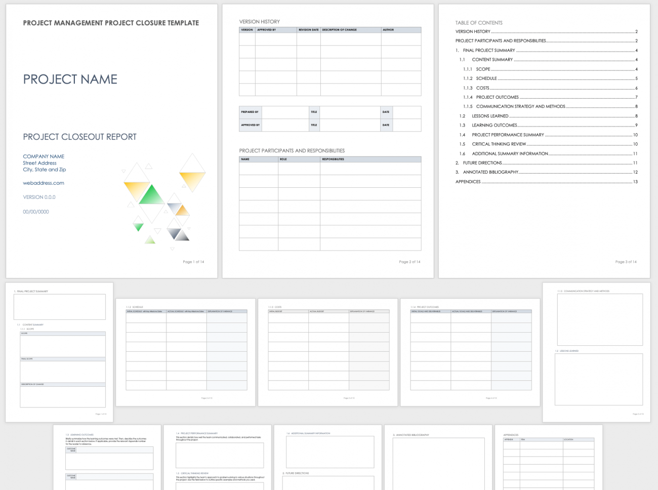 Free Project Closeout Templates  Smartsheet Intended For Project Closure Report Template Ppt