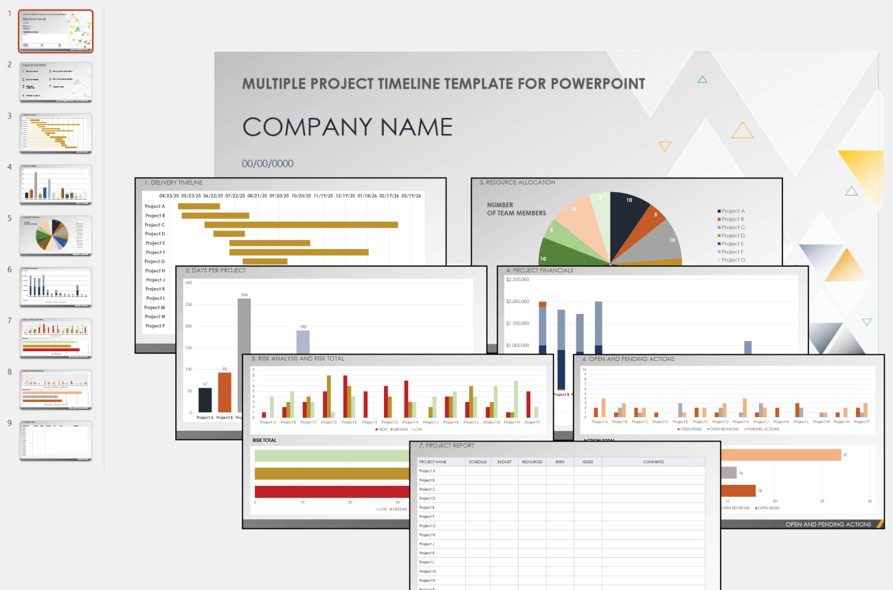 Free PowerPoint Project Timeline Templates
