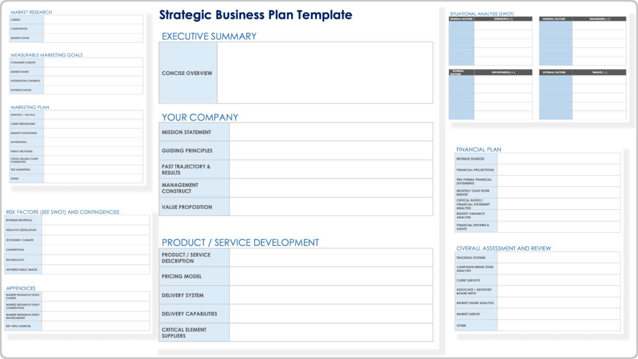 Free Strategic Planning Templates: All Formats, Editable