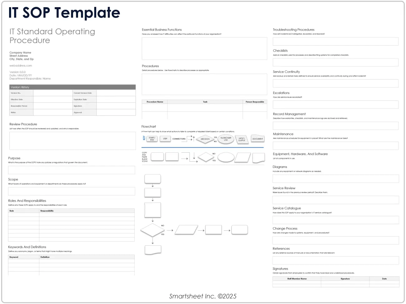 IT SOP Template for Word