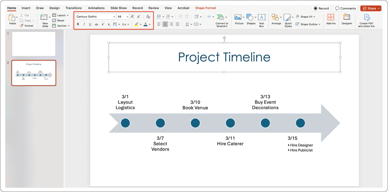 How to Make a Timeline in PowerPoint
