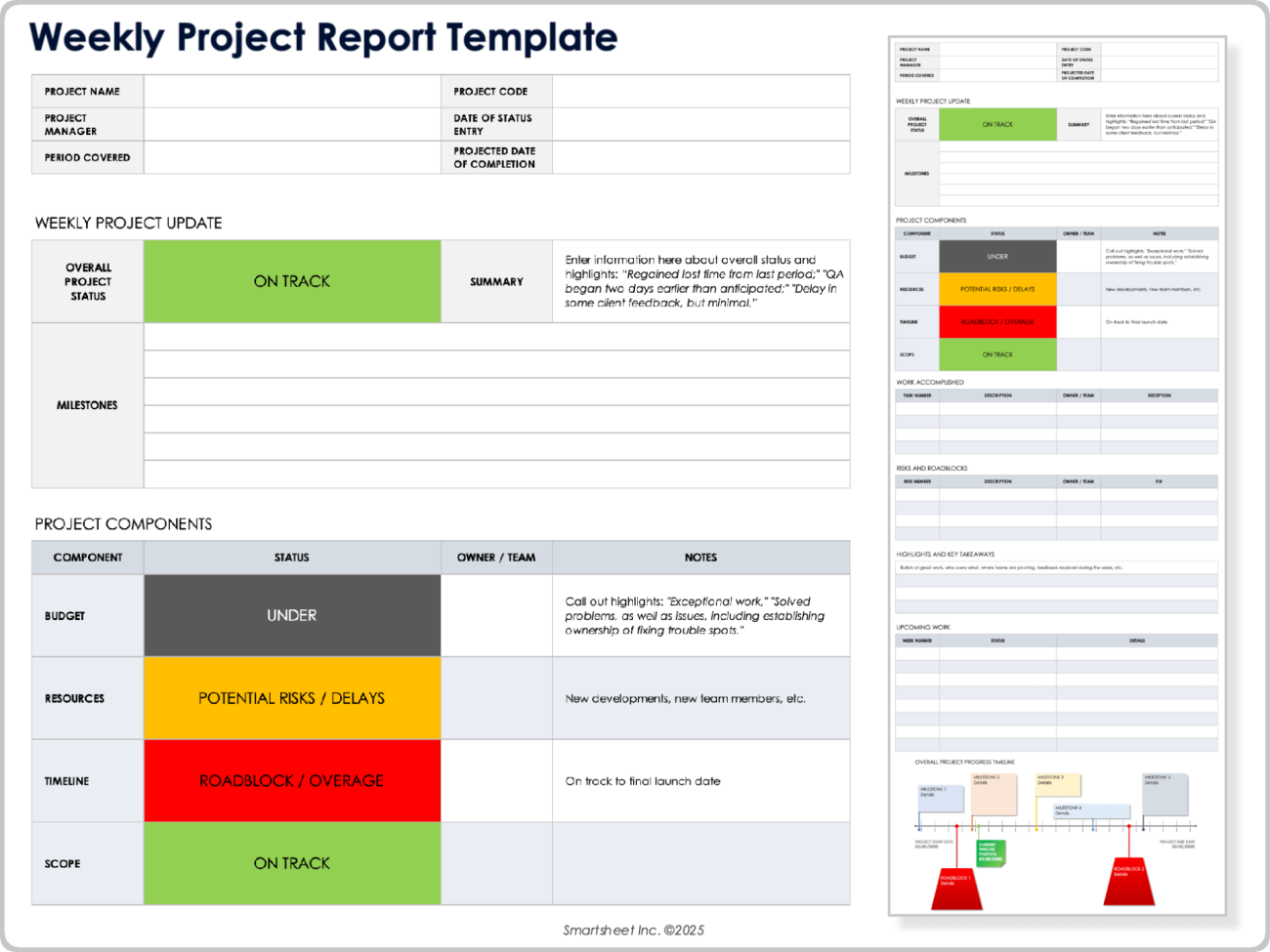 Free Project Report Templates
