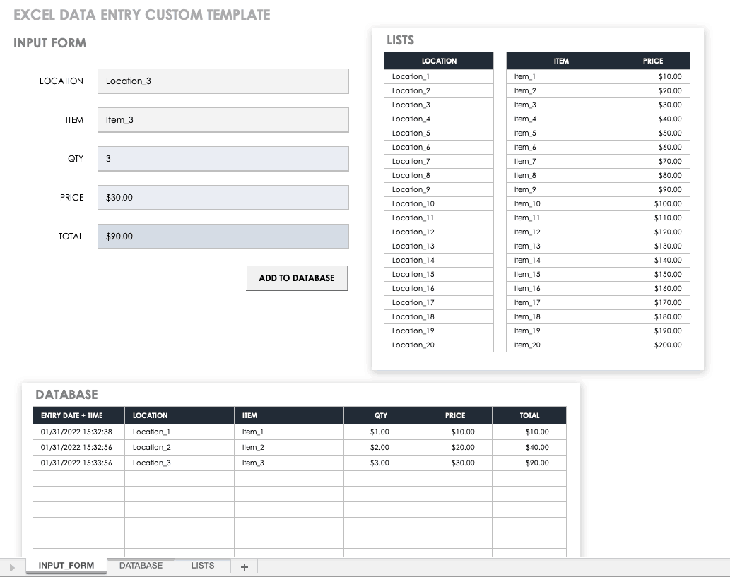 How to Create Excel Data Entry Forms Smartsheet