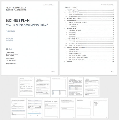 microsoft word business plan template free download