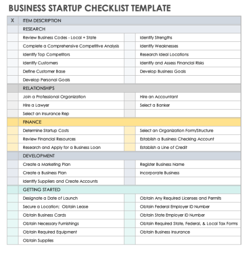 free-business-startup-checklists-smartsheet