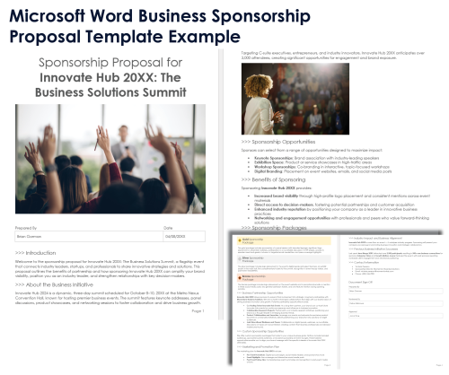 Free Microsoft Word Sponsorship Proposal Templates | Smartsheet