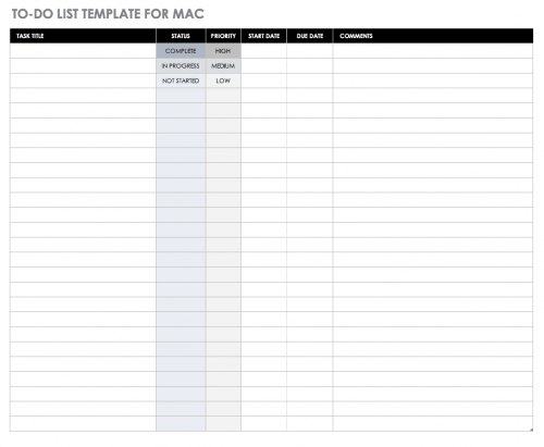Free Excel Templates for Mac - PM, Accounting & More | Smartsheet