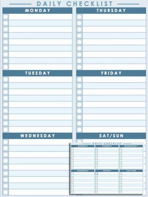 Free Printable Daily Calendar Templates Smartsheet