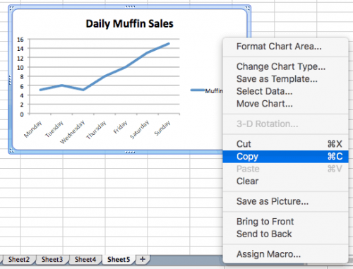 How to make line graphs in excel smartsheet