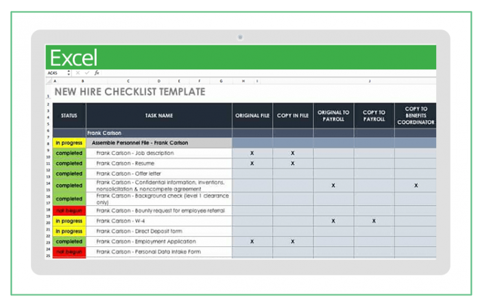 Workload Management Excel Template