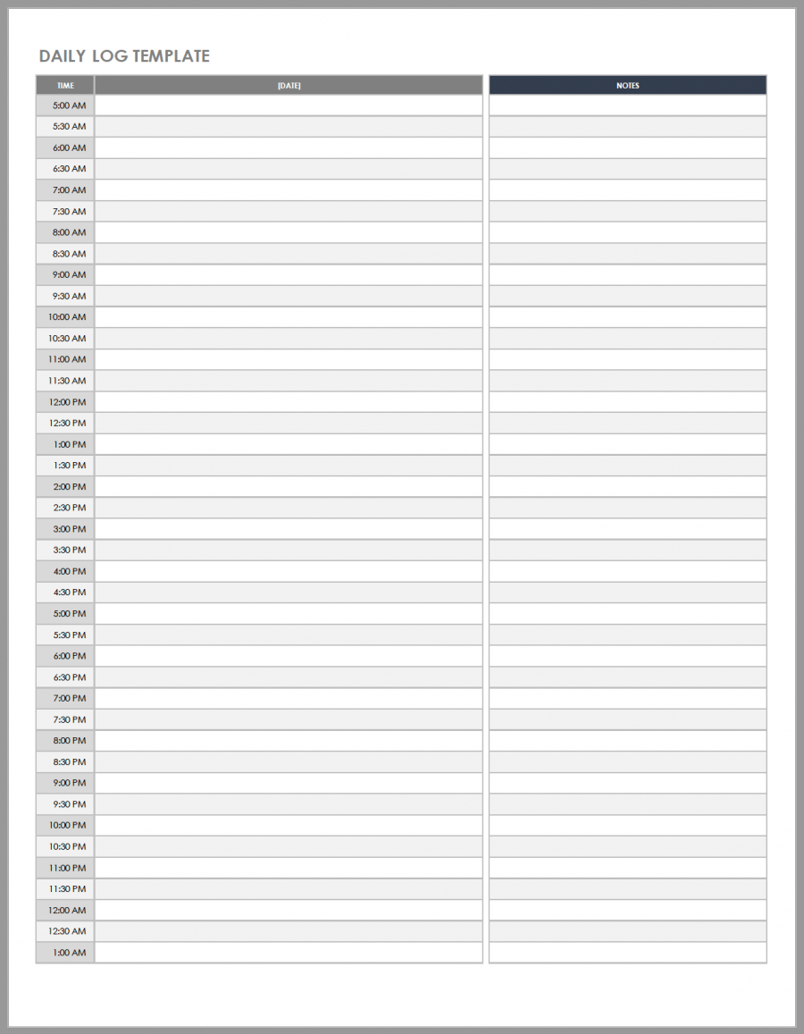 Free Daily Work Schedule Templates Smartsheet