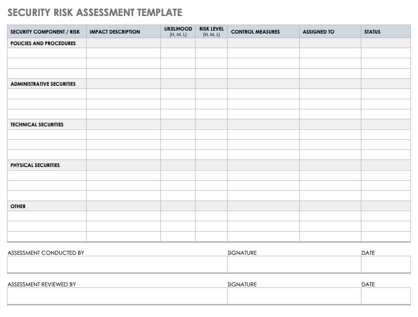 35 Free Risk Assessment Forms Smartsheet Risk Assessm - vrogue.co