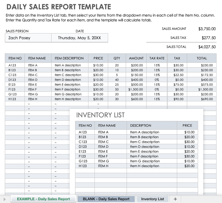 Daily Sales Routine Examples Free Daily Work Schedule Templates | Smartsheet