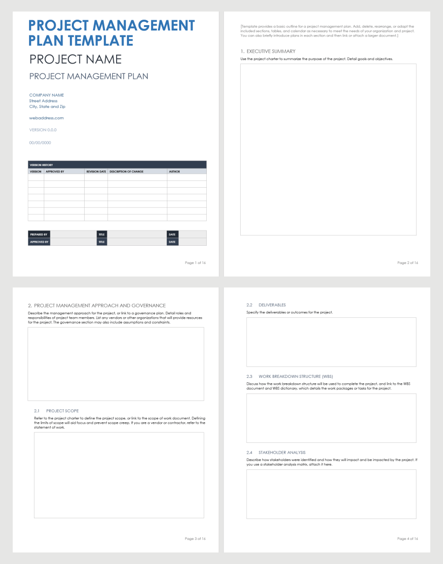 Free PDF Project Management Templates | Smartsheet