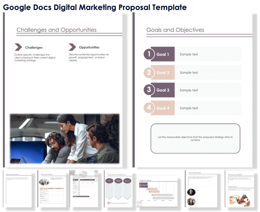 Free Google Docs Marketing Proposal Templates