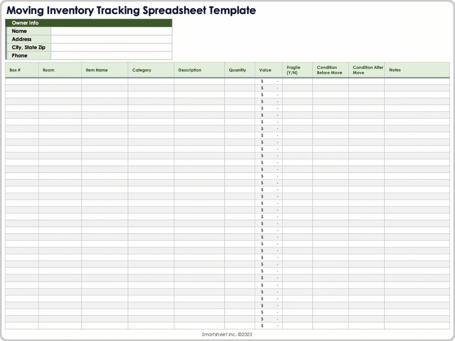 Free Inventory Tracking Spreadsheet Templates