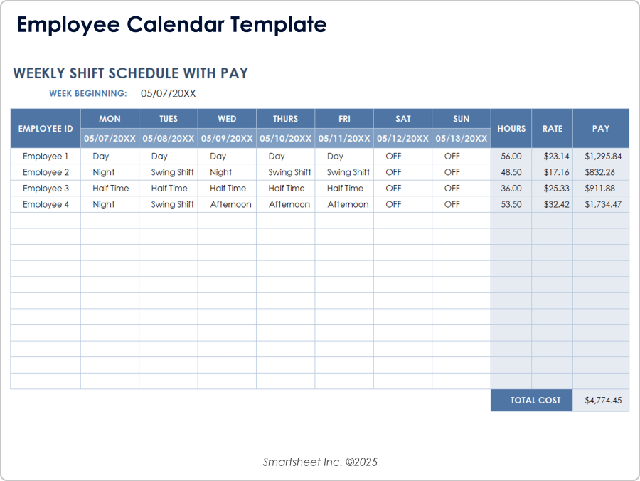 15 Free Payroll Templates | Smartsheet