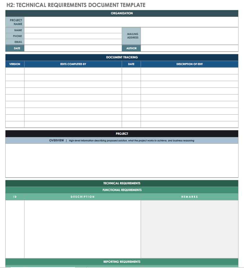 free-technical-specification-templates-smartsheet