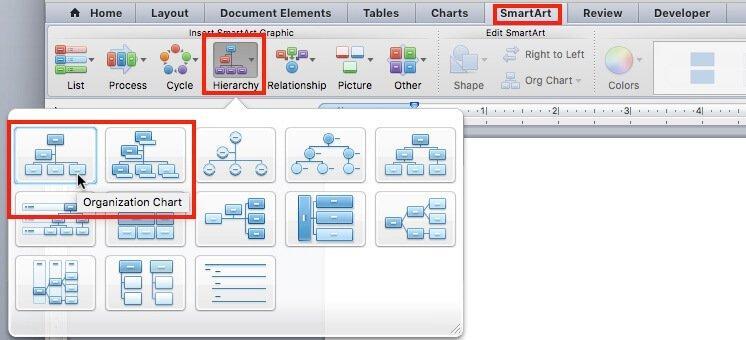 Create an Organization Chart in Word Smartsheet