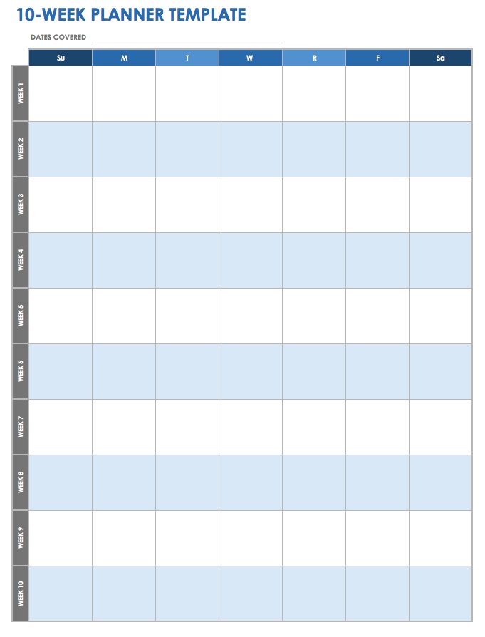 Action Plan Chart Template