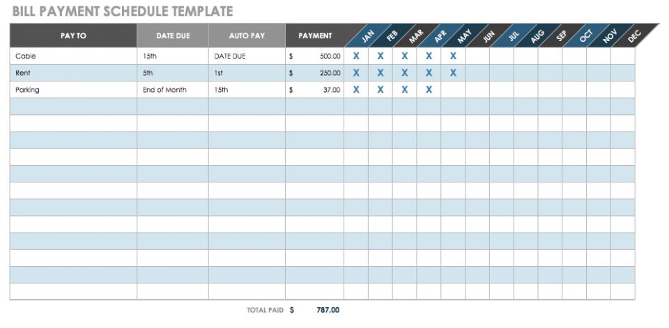 Bill Pay Spreadsheet Template from www.smartsheet.com