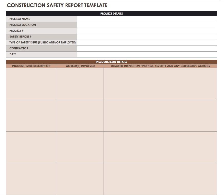 Weather Chart Template For Construction