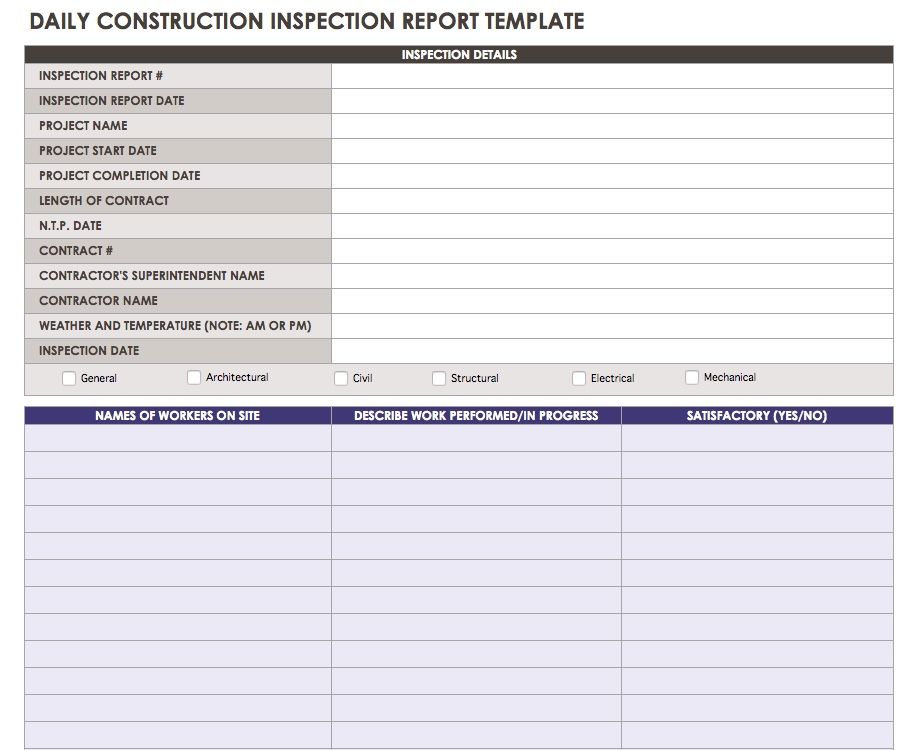 Construction Daily Report Template Excel from www.smartsheet.com