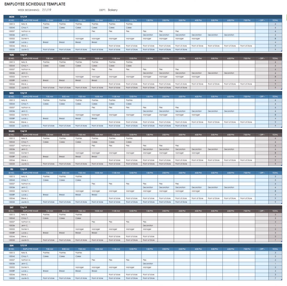 Free Time Tracking Template from www.smartsheet.com