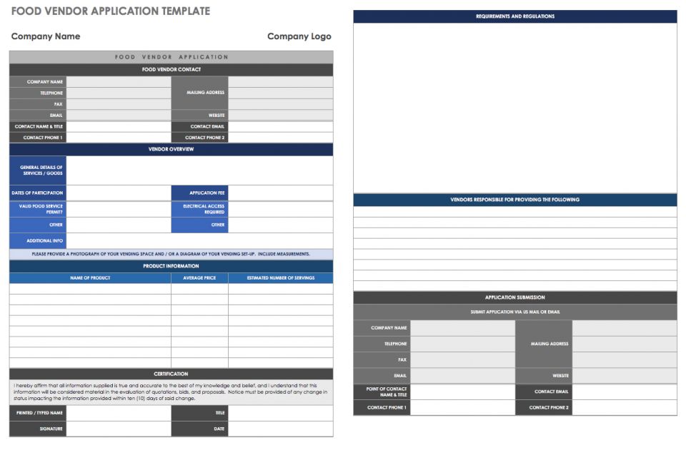 New Vendor Form Template Tokla Clickcommunity Co
