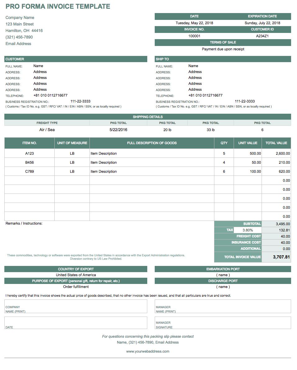 46+ Invoice Template For Google Docs Background