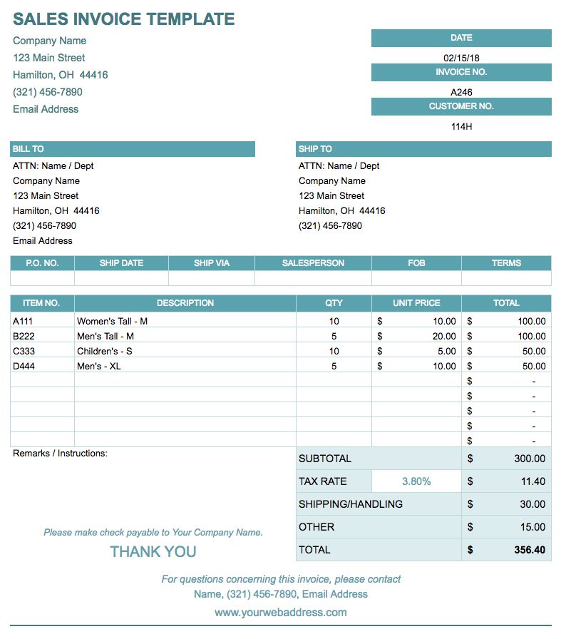 husmanss blank invoice template google docs