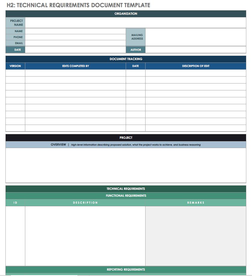 Technical Manual Template from www.smartsheet.com