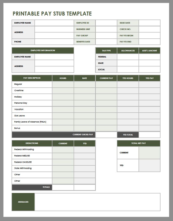 Free Payroll Templates