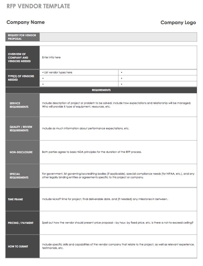 Vendor Evaluation Template Excel from www.smartsheet.com