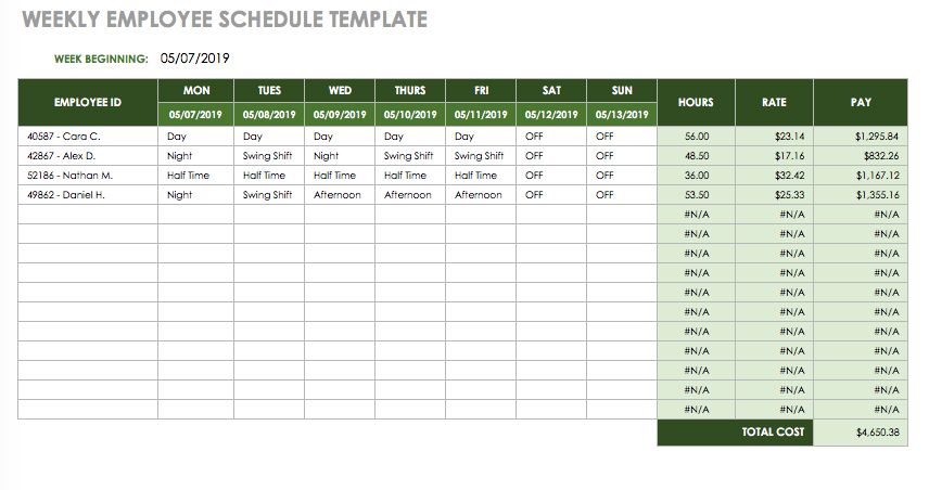 Working Hours Calculator Excel Template For Your Needs